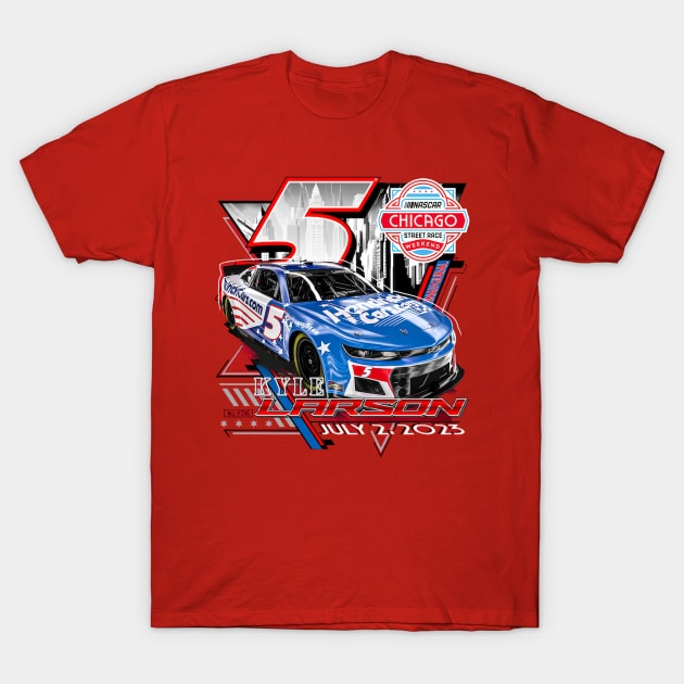 Kyle Larson Grant Park 220 T-Shirt by art.Hamdan